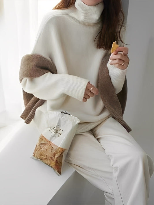 Gloria - women's turtleneck sweater made of fine wool