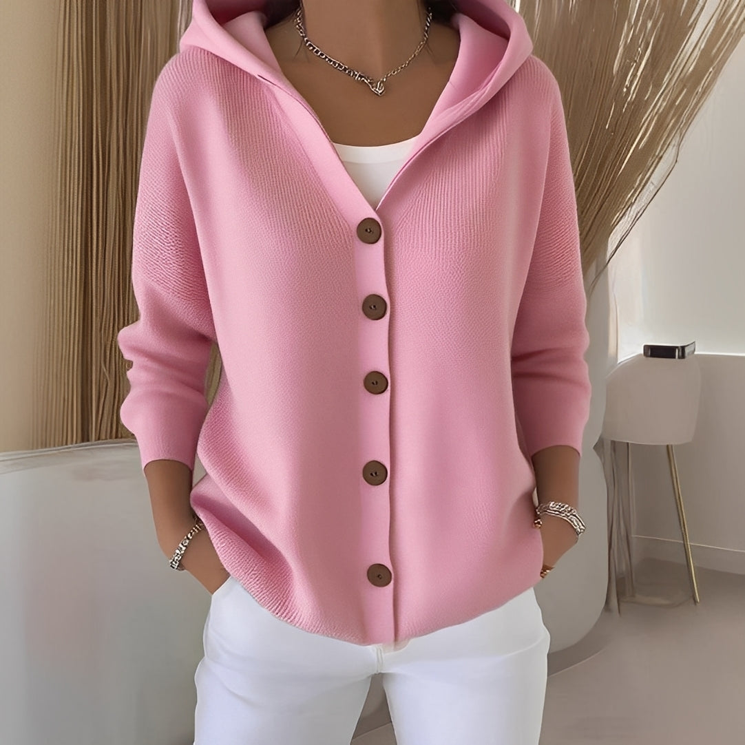Orianne - Women's cardigan with long cotton sleeves