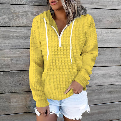 Amanda - Stylish Women's Waffle Hoodie