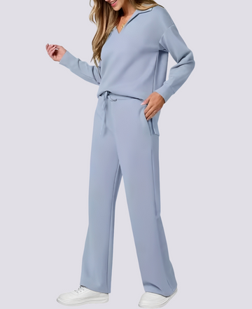 Bella - Angenehmes Set mit V-Ausschnitt und Stretch