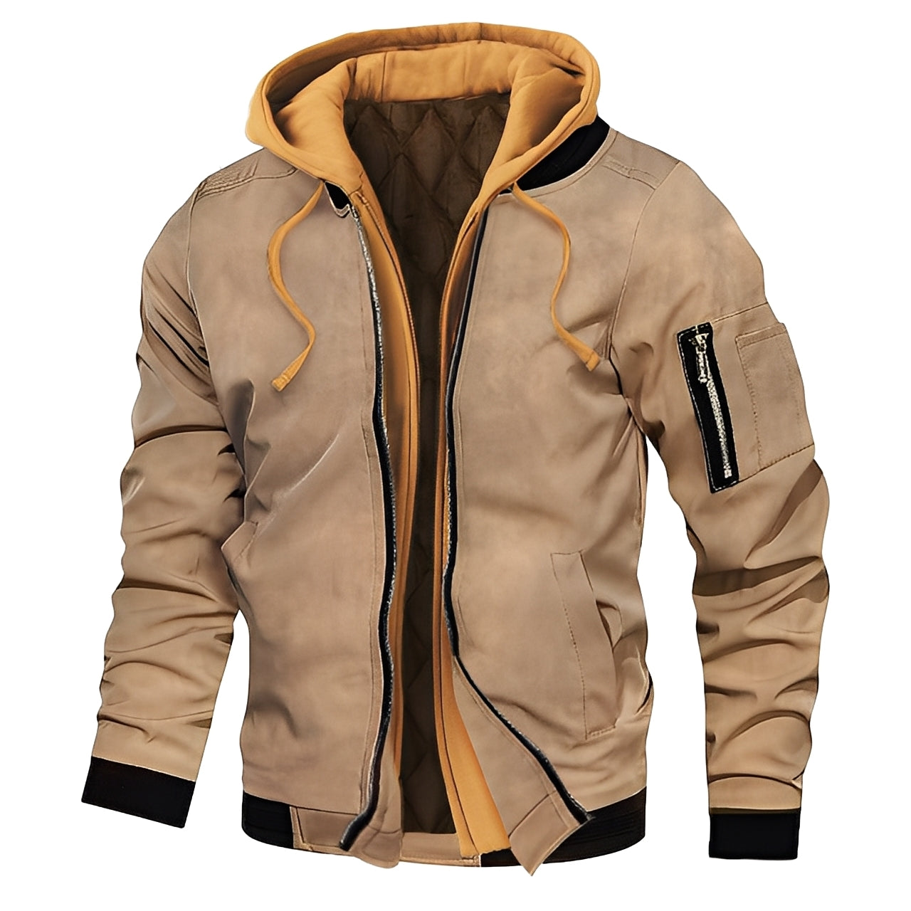 Cedric - Stylish men's bomber jacket with hood