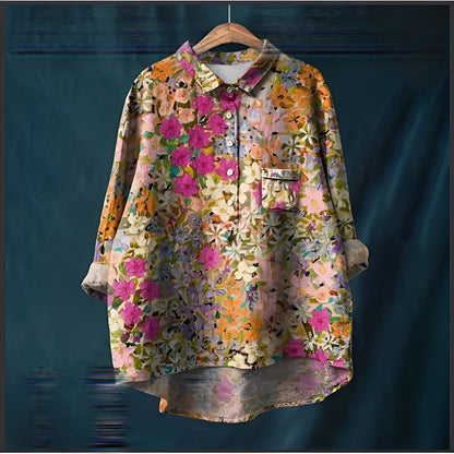 Garance - Classic women's blouse with long sleeves