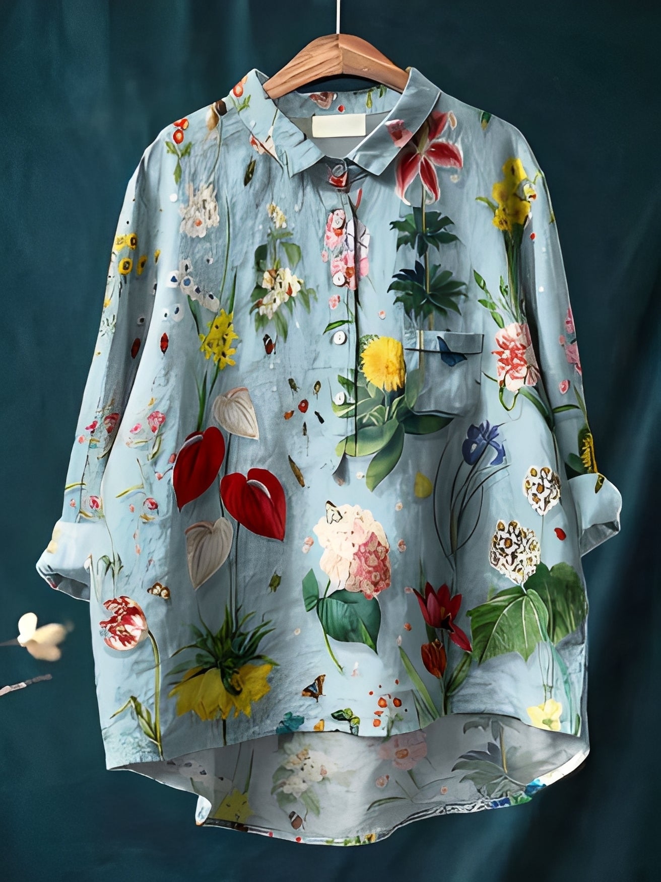 Gwenaël - Traditional women's long-sleeve shirts