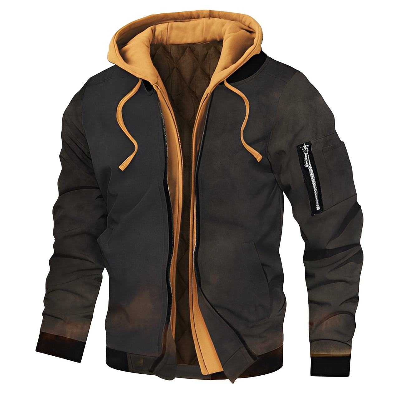 Cedric - Stylish men's bomber jacket with hood