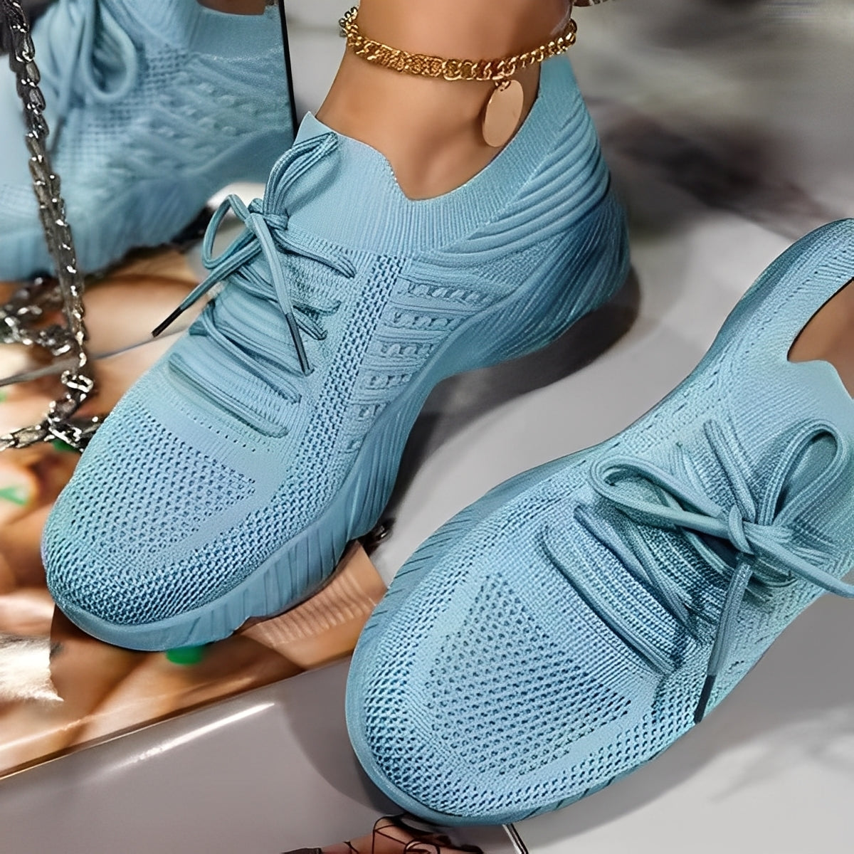 Axelle - Orthopedic women's sneakers made of knit