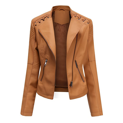 Inès - Stylish leather jacket for women