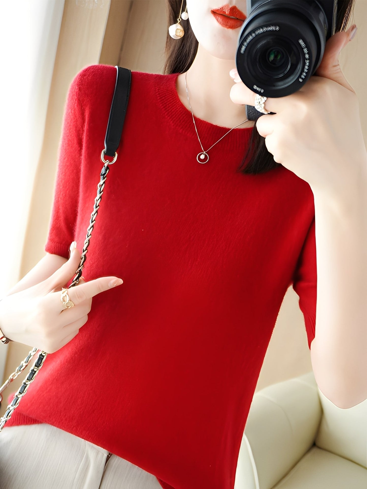 Blandine - short-sleeve pullover for women