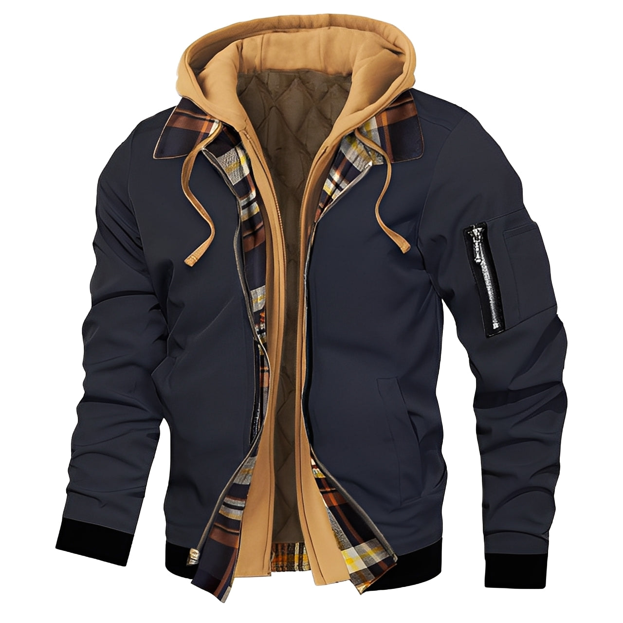 Cedric - Stylish men's bomber jacket with hood