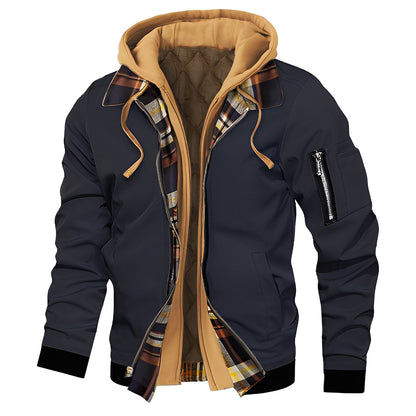 Cedric - Stylish men's bomber jacket with hood