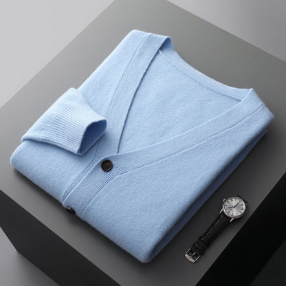 Anton - Contemporary wool cardigan for men
