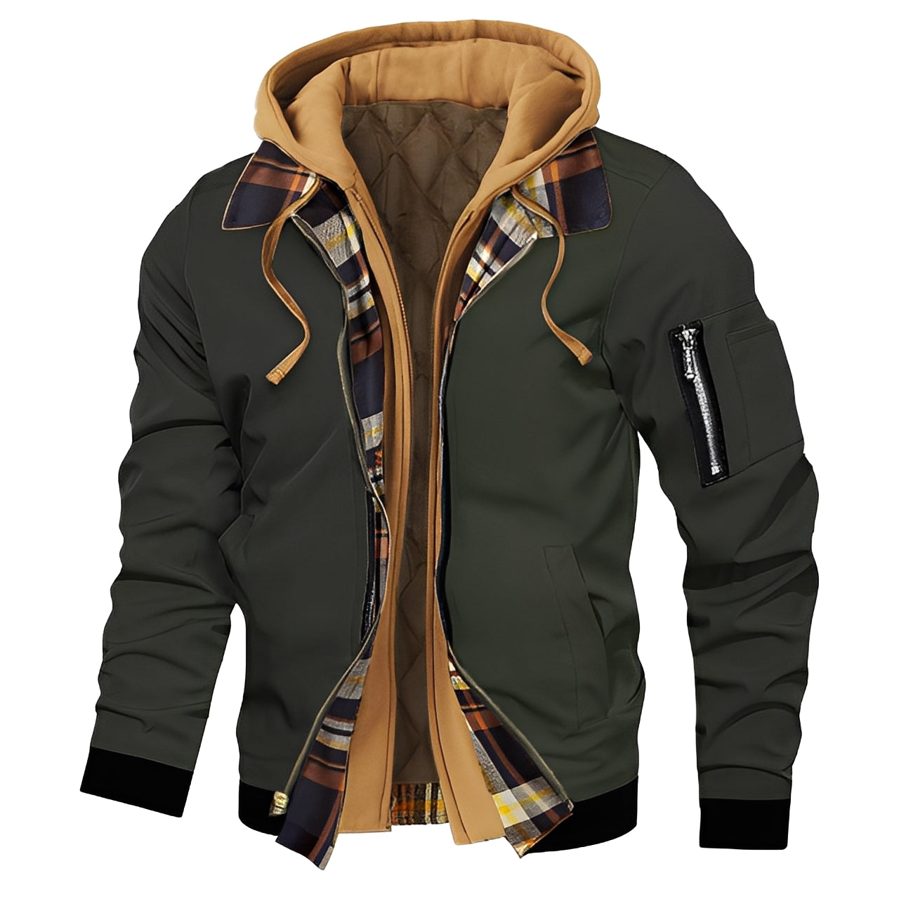 Cedric - Stylish men's bomber jacket with hood