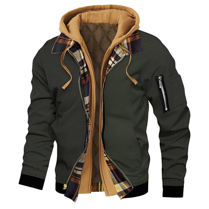 Cedric - Stylish men's bomber jacket with hood
