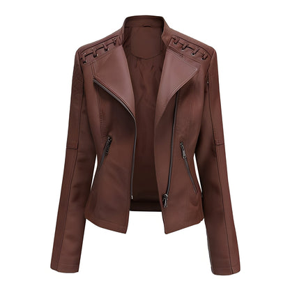 Inès - Stylish leather jacket for women