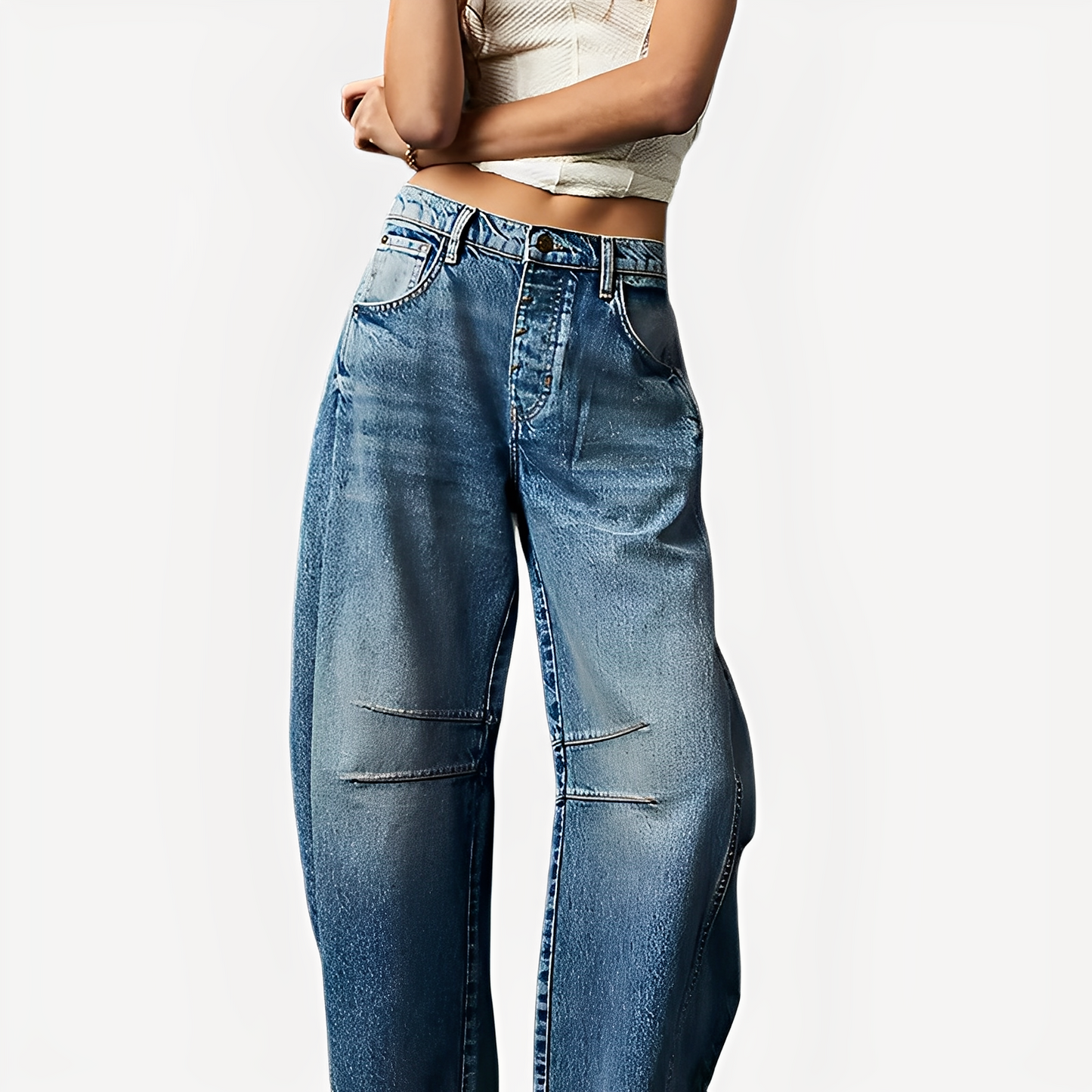 Celestine - women's jeans with wide, classic-inspired style