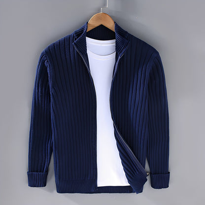 Jacquy - Modern men's knit cardigan