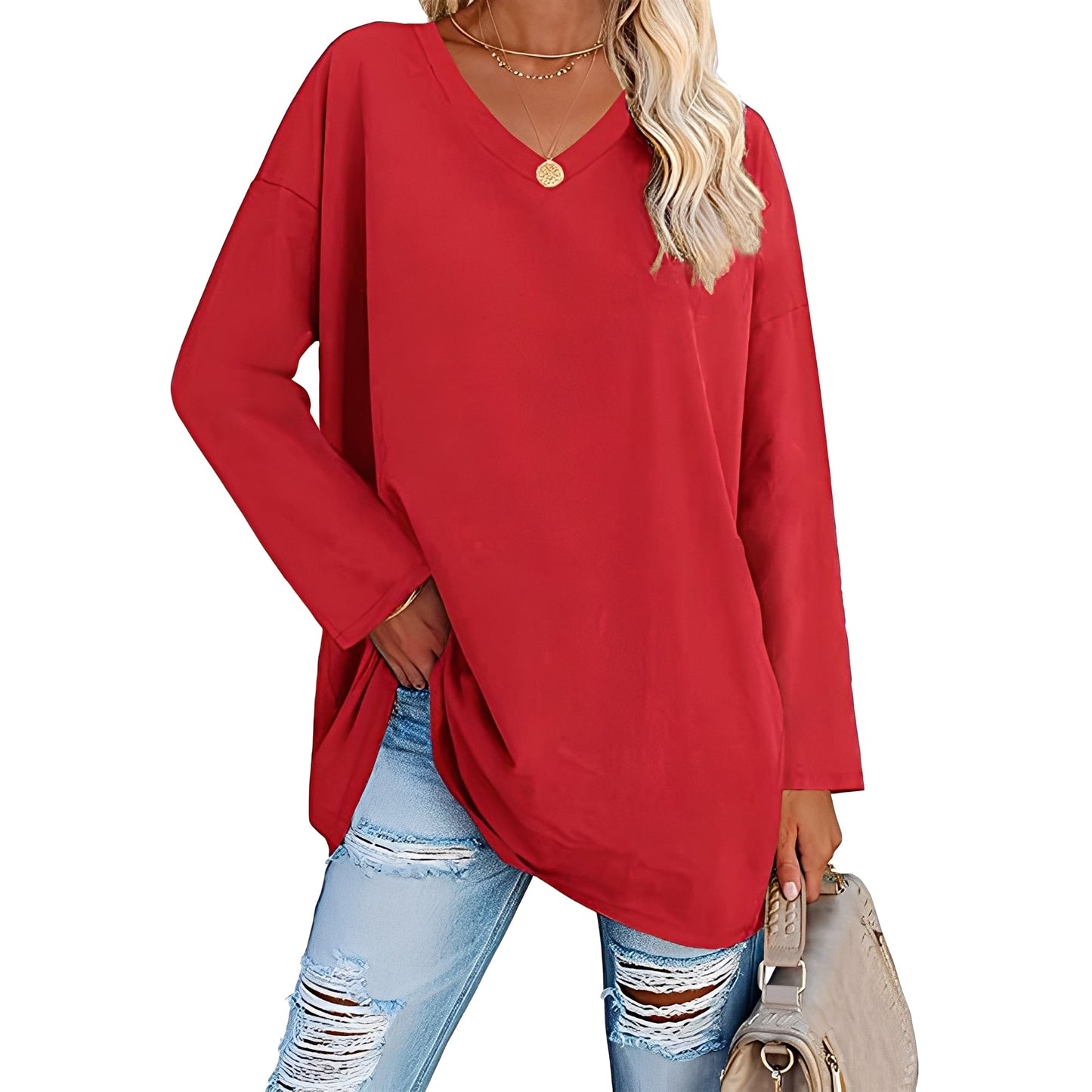 Laëtitia - Stylish, casual women's blouse with long sleeves