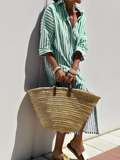 Amélie - Classic striped women's dress