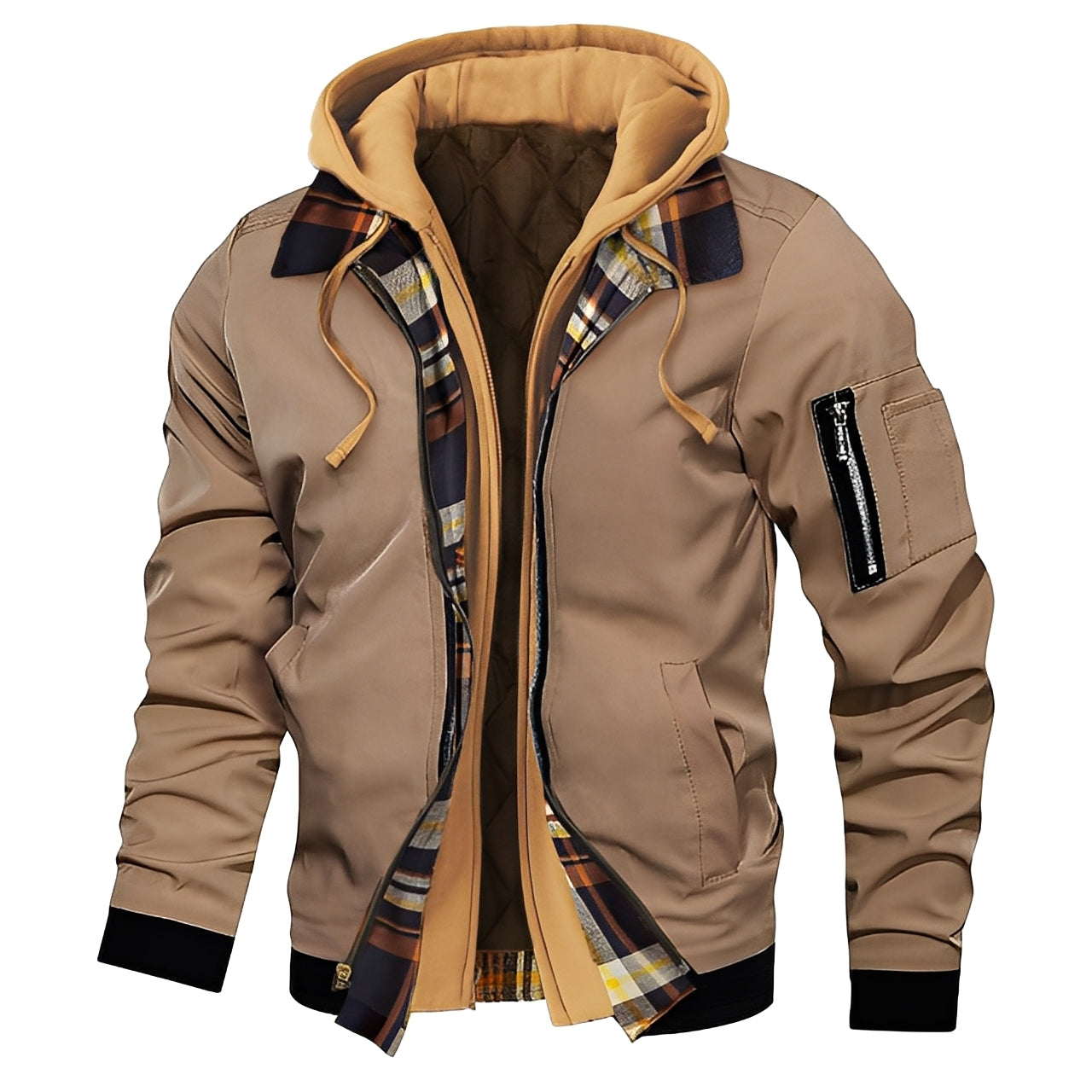 Cedric - Stylish men's bomber jacket with hood