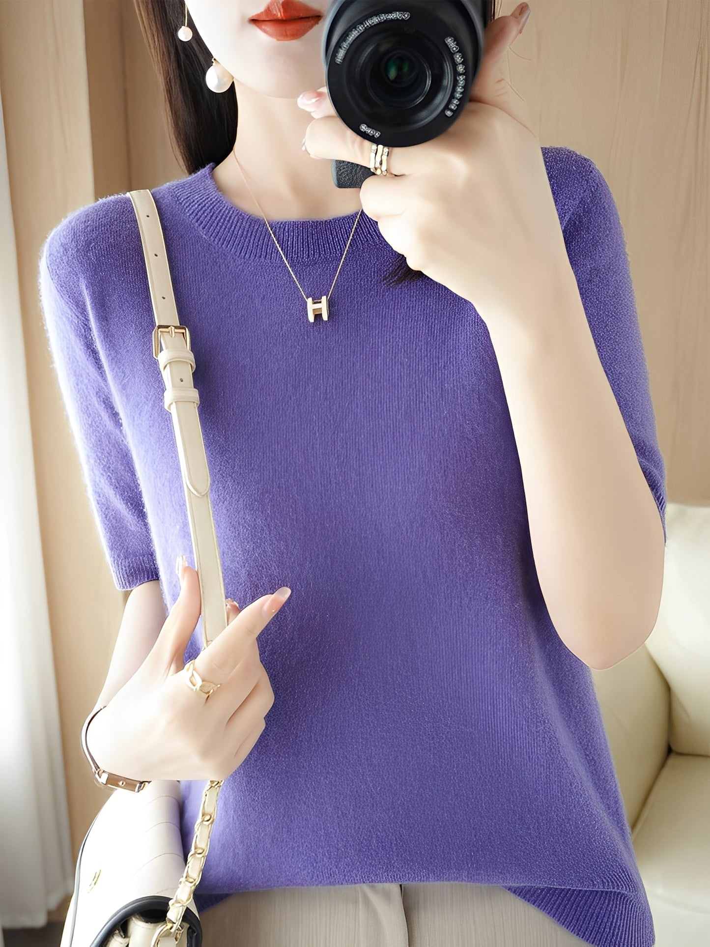 Blandine - short-sleeve pullover for women