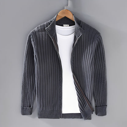 Jacquy - Modern men's knit cardigan