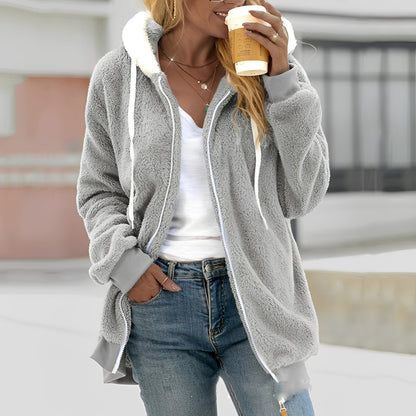 Chloe - Warme, mit Sherpa gefütterte Kapuzenjacke für Damen