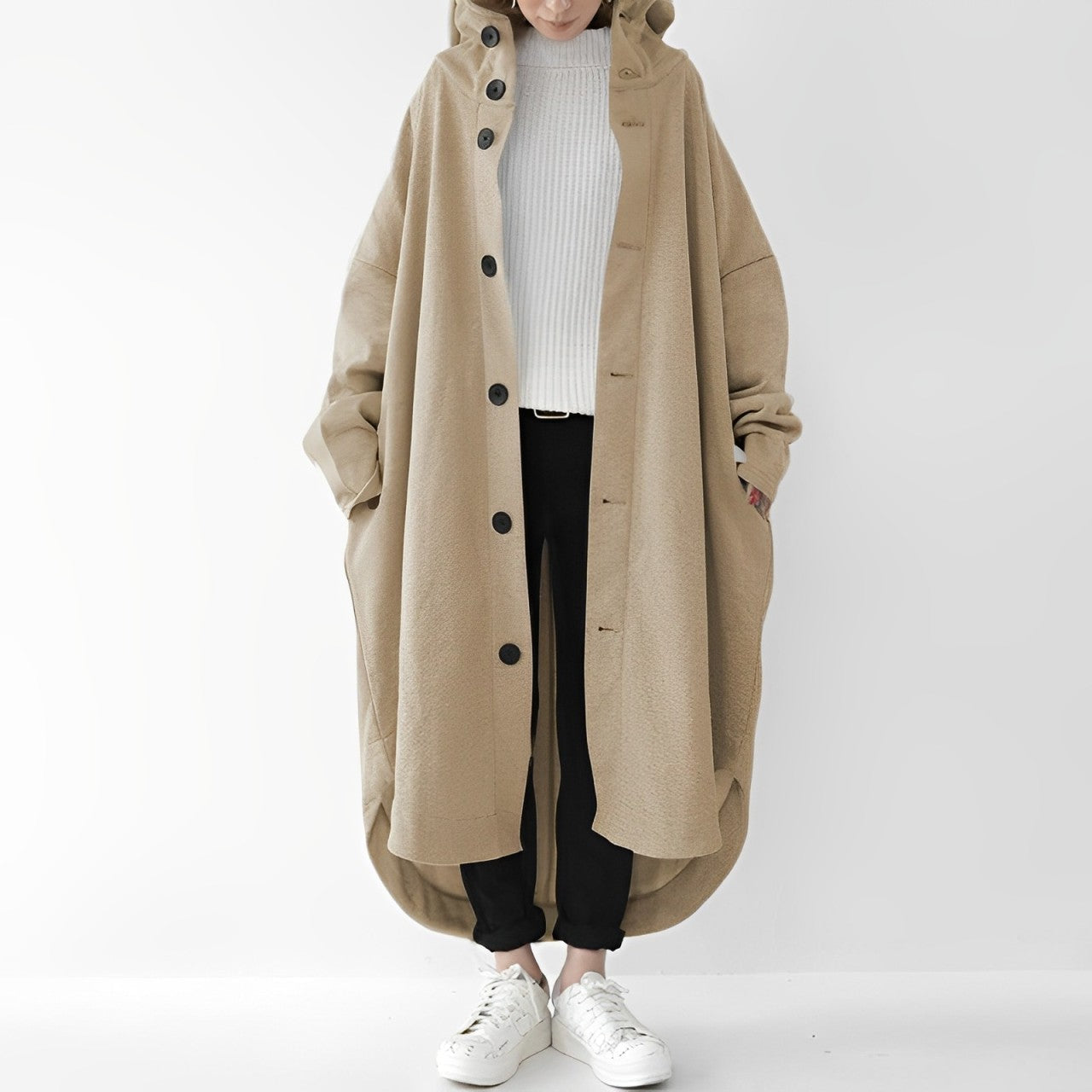 Cailyn - Langer, bequemer Trenchcoat