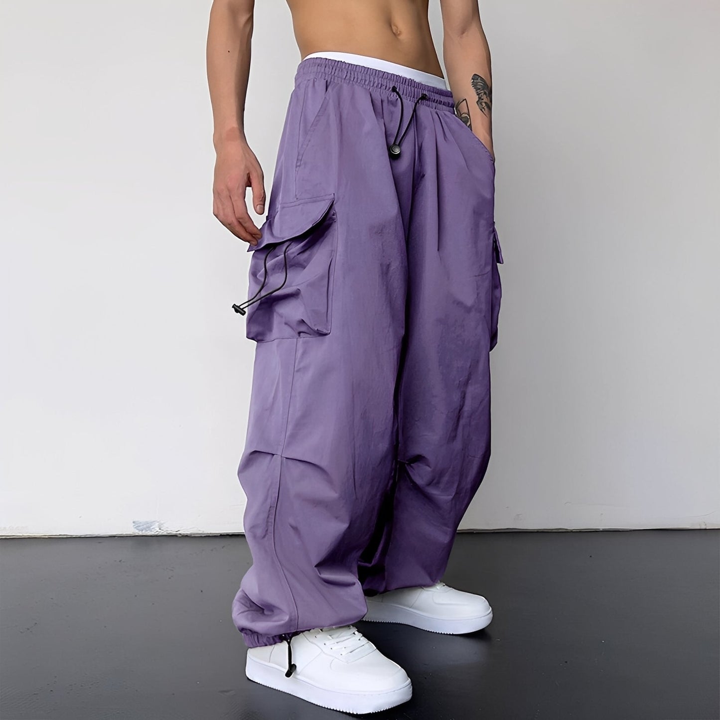 Kaleb - Trendige Baggy-Cargohose für Herren