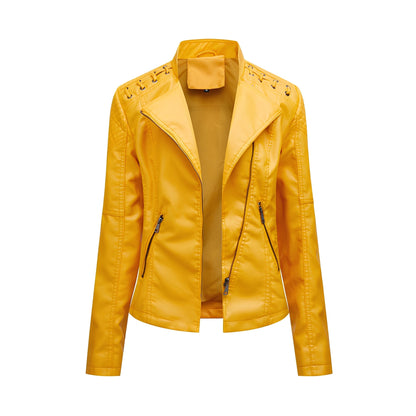 Inès - Stylish leather jacket for women