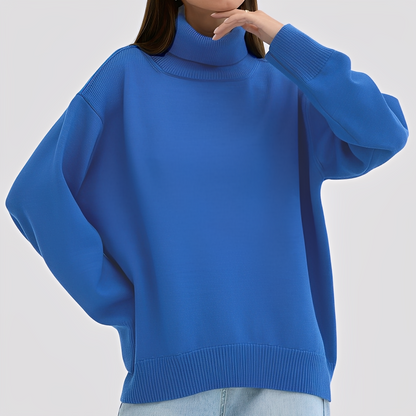 Nylah - Simple, oversized women's turtleneck sweater