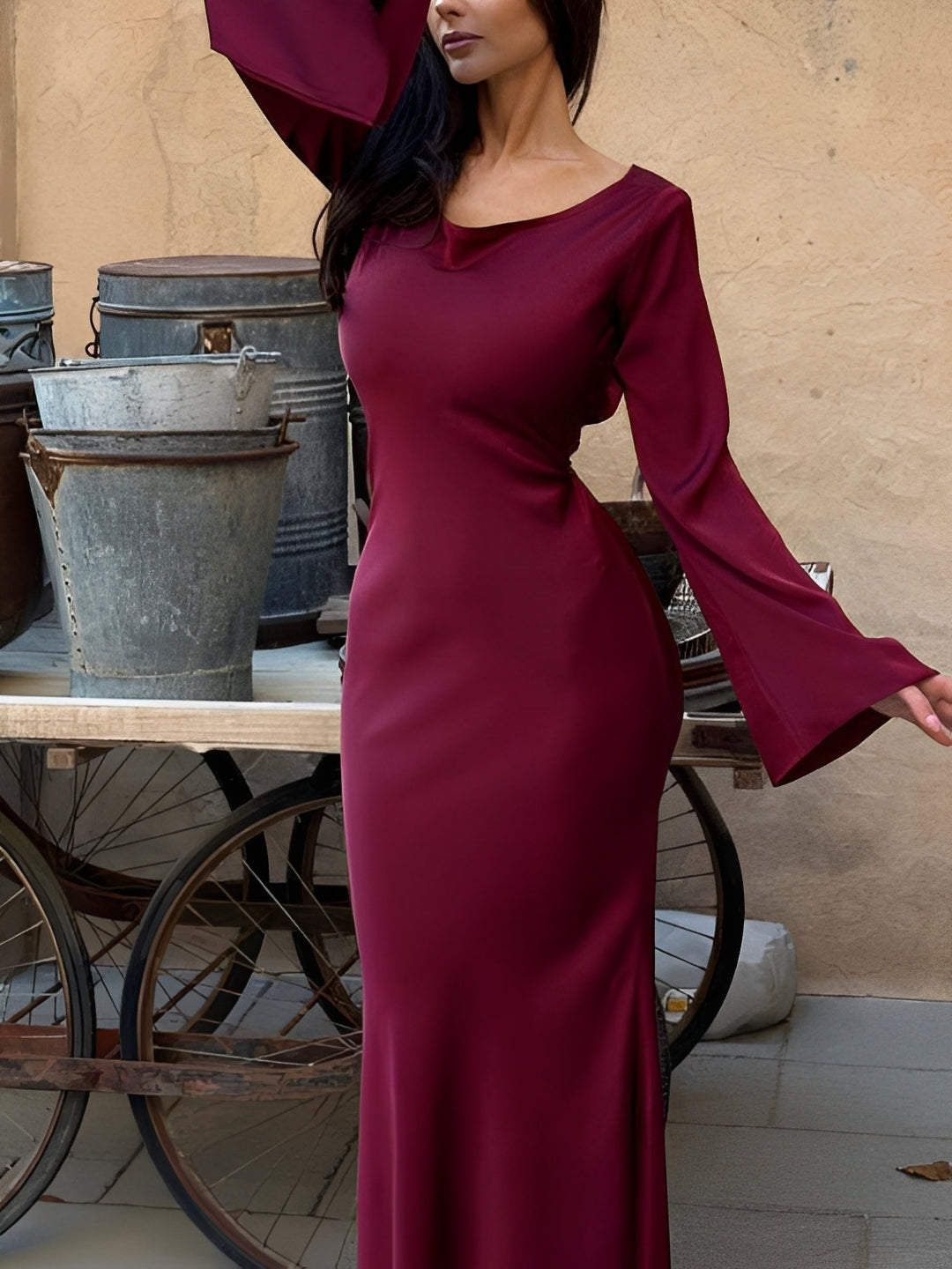 Josie - Komfortables Kleid mit langen Ärmeln