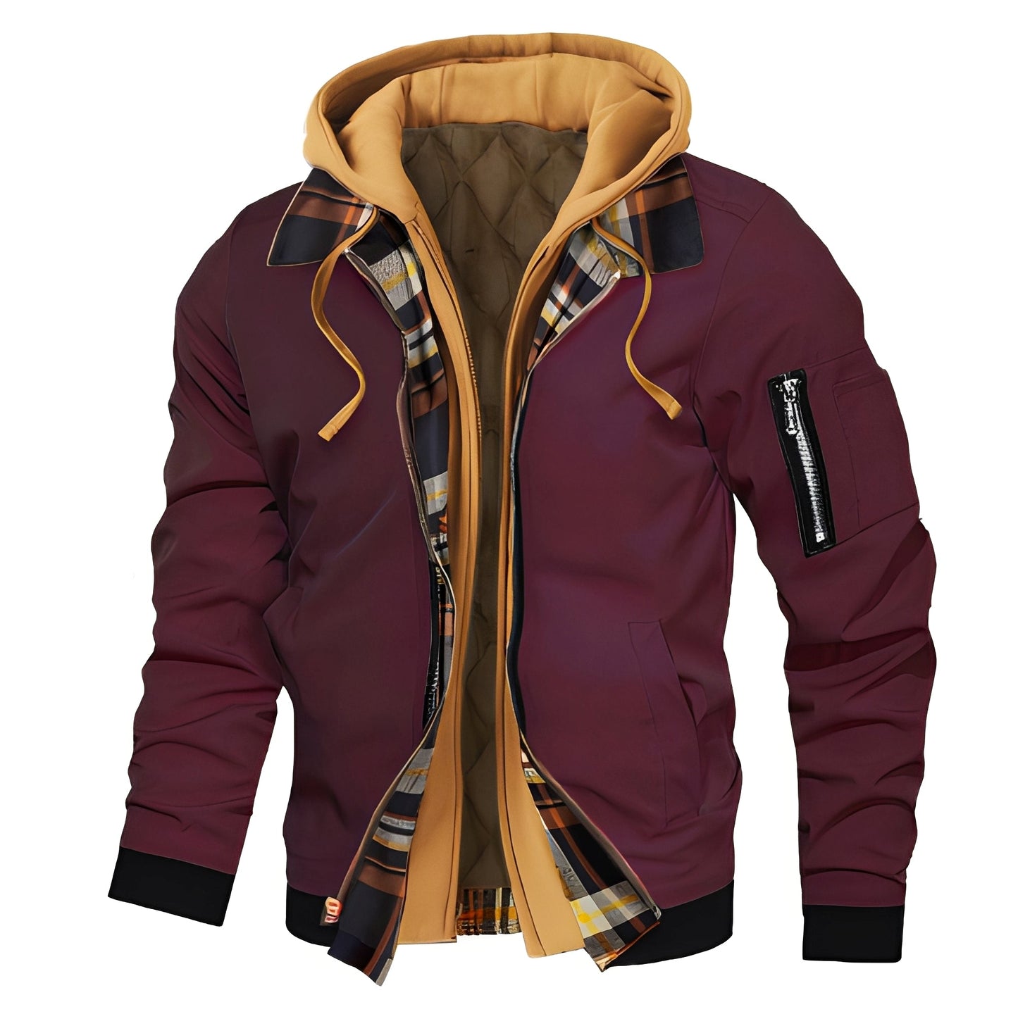 Cedric - Stylish men's bomber jacket with hood