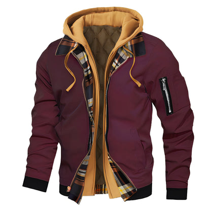 Cedric - Stylish men's bomber jacket with hood