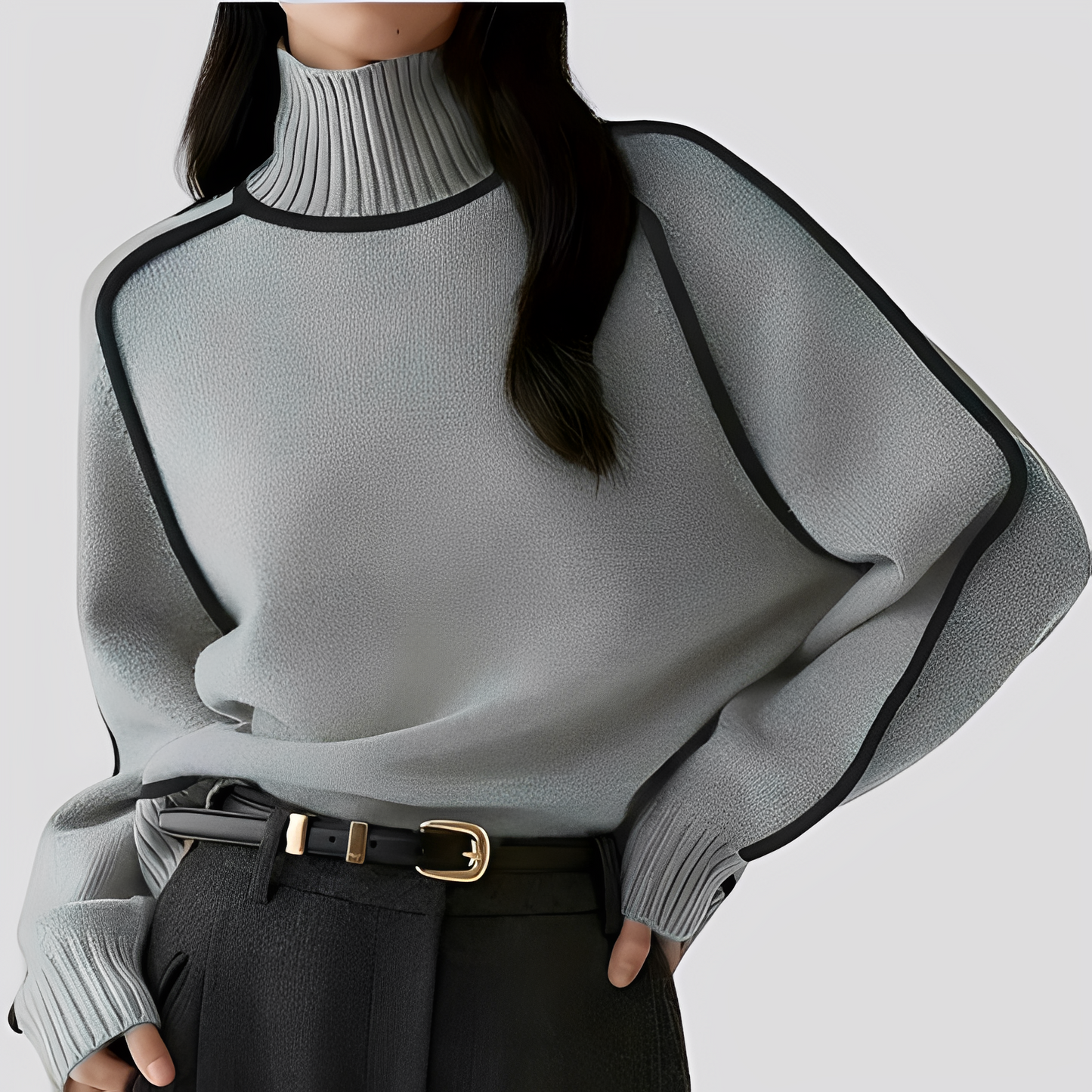 Azalea - Stylish, relaxed women's turtleneck sweater