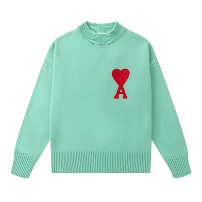 Aurélia - Damenpullover mit herzförmiger Stickerei