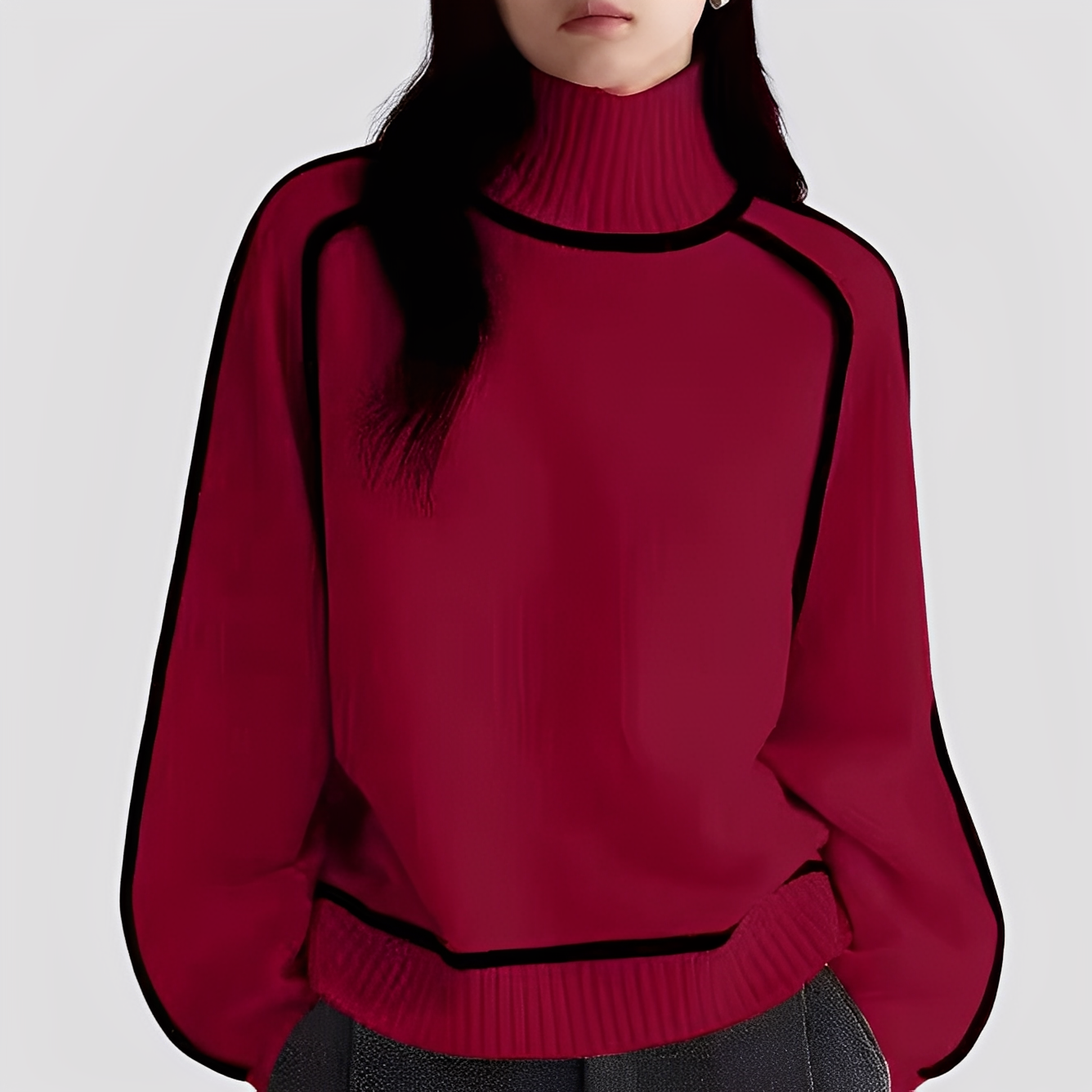 Azalea - Stylish, relaxed women's turtleneck sweater