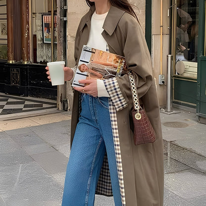 Connie - Elegant Long Women's Trench Coat