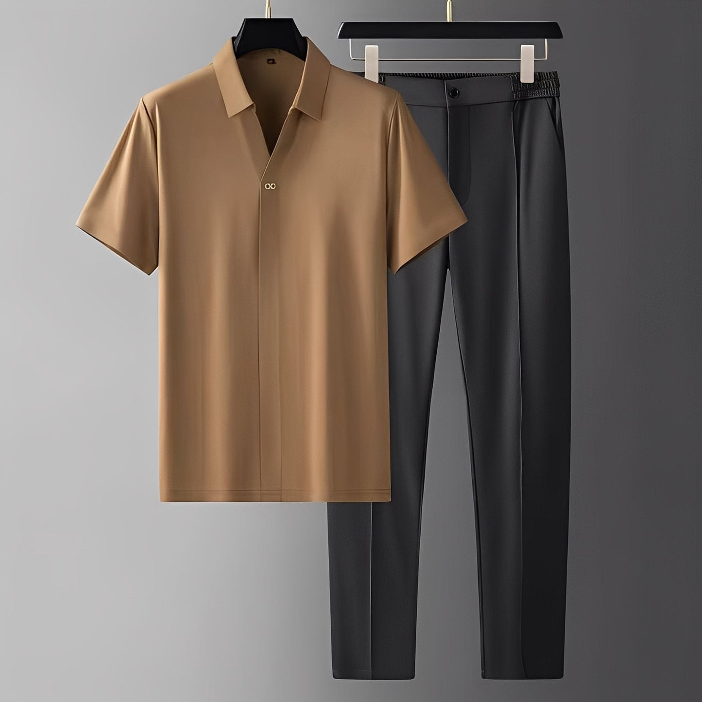 Alexander - Polo and stylish shorts for men as a set