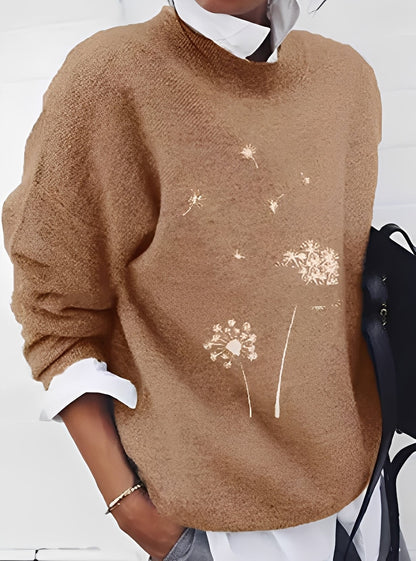 Milly - women's sweater in a modern, loose cut with pattern