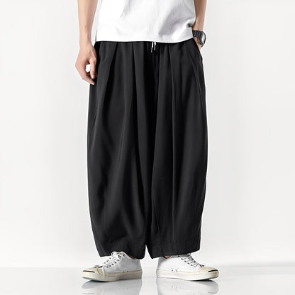 Adam - men's trousers made of cotton with wide leg