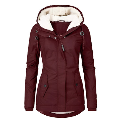 Melba - Warmer, waterproof women's coat with hood