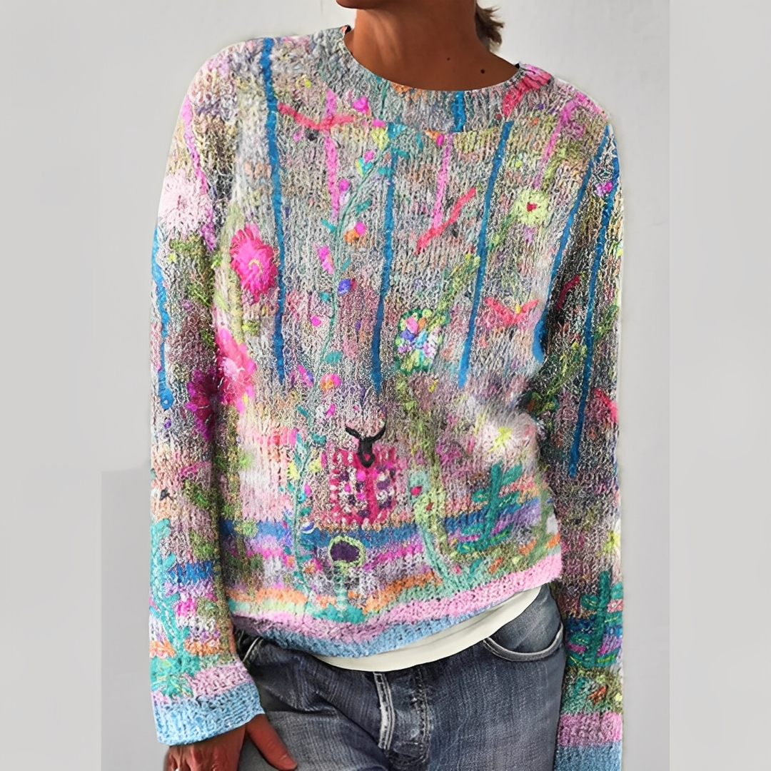 Liliane - Women's wool sweater for the winter