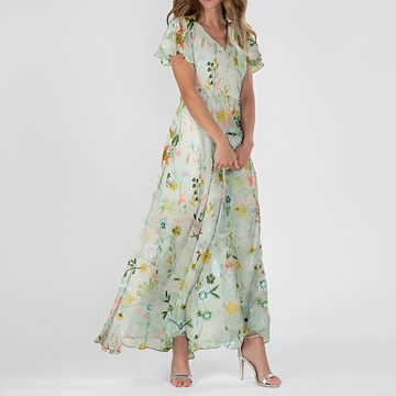 Lily - Schickes blumiges Maxikleid