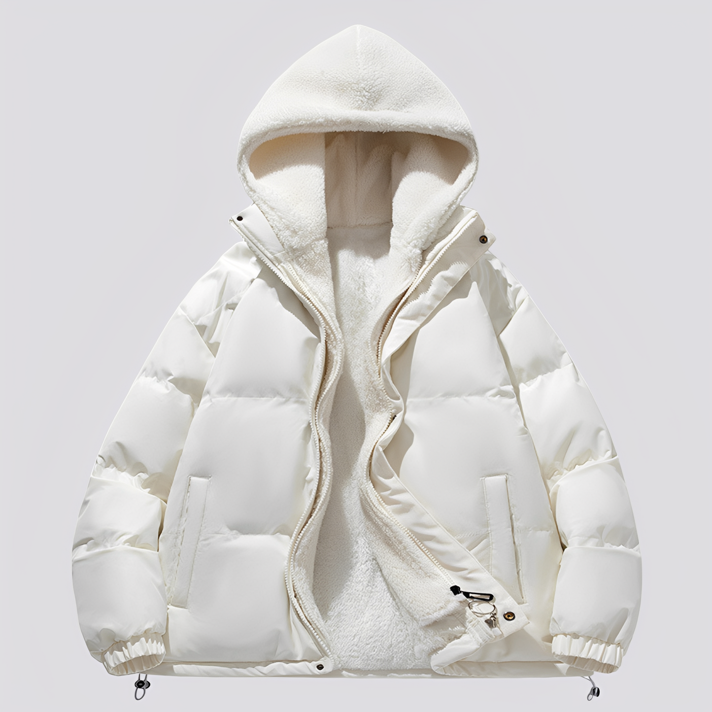 Gary - Herren-Kapuzenpullover mit Reißverschluss und warmem Innenfutter