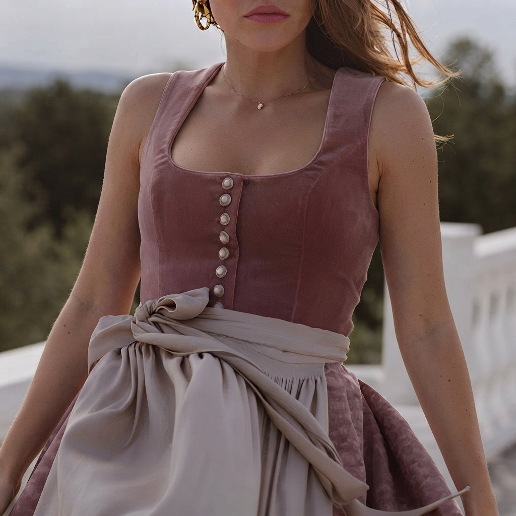 Greta - Elegantes Dirndl mit auffälligem Ausschnitt