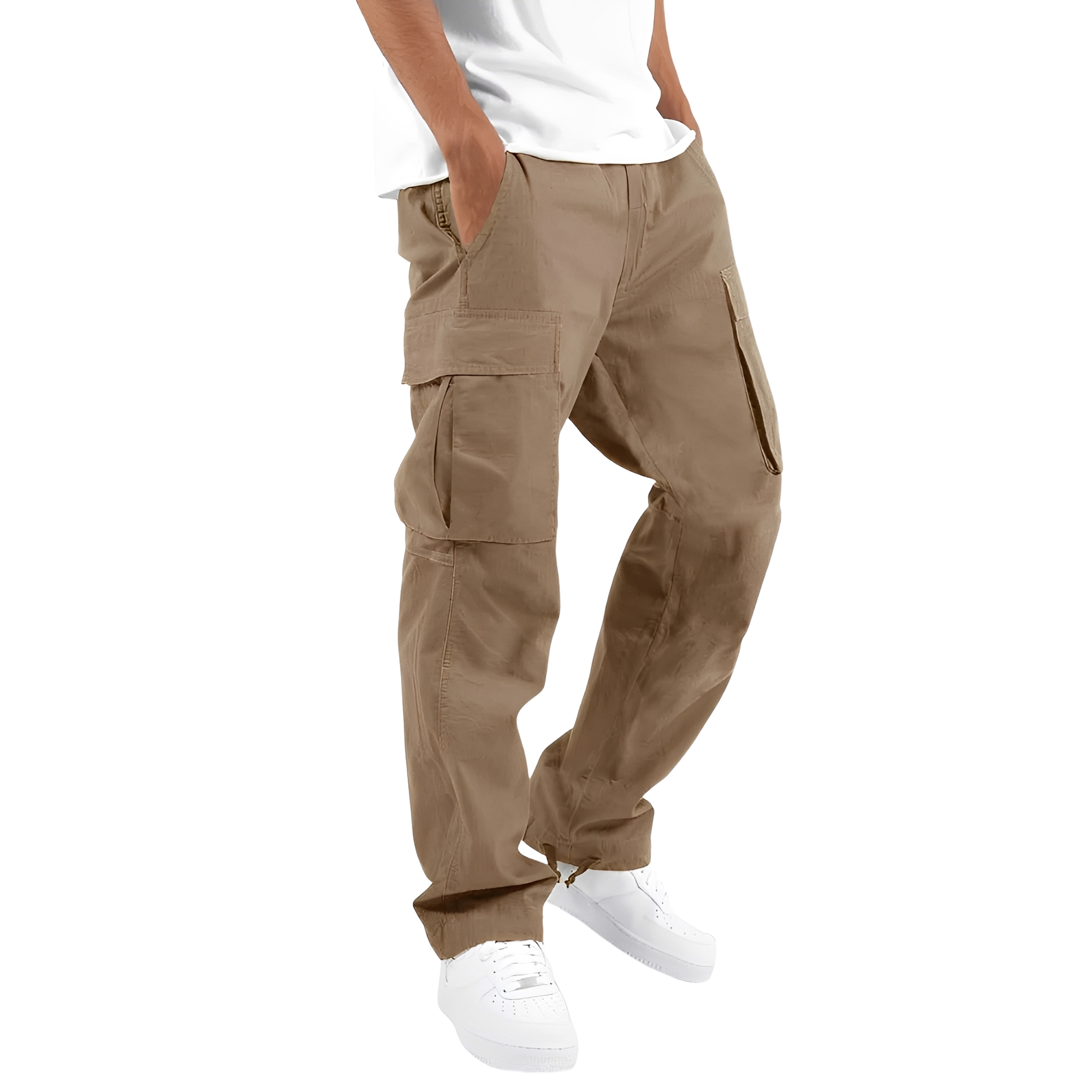 Cooper - Weite Herren-Cargohose mit Kordelzug