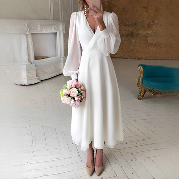 Georgia - Elegantes Fließendes Kleid