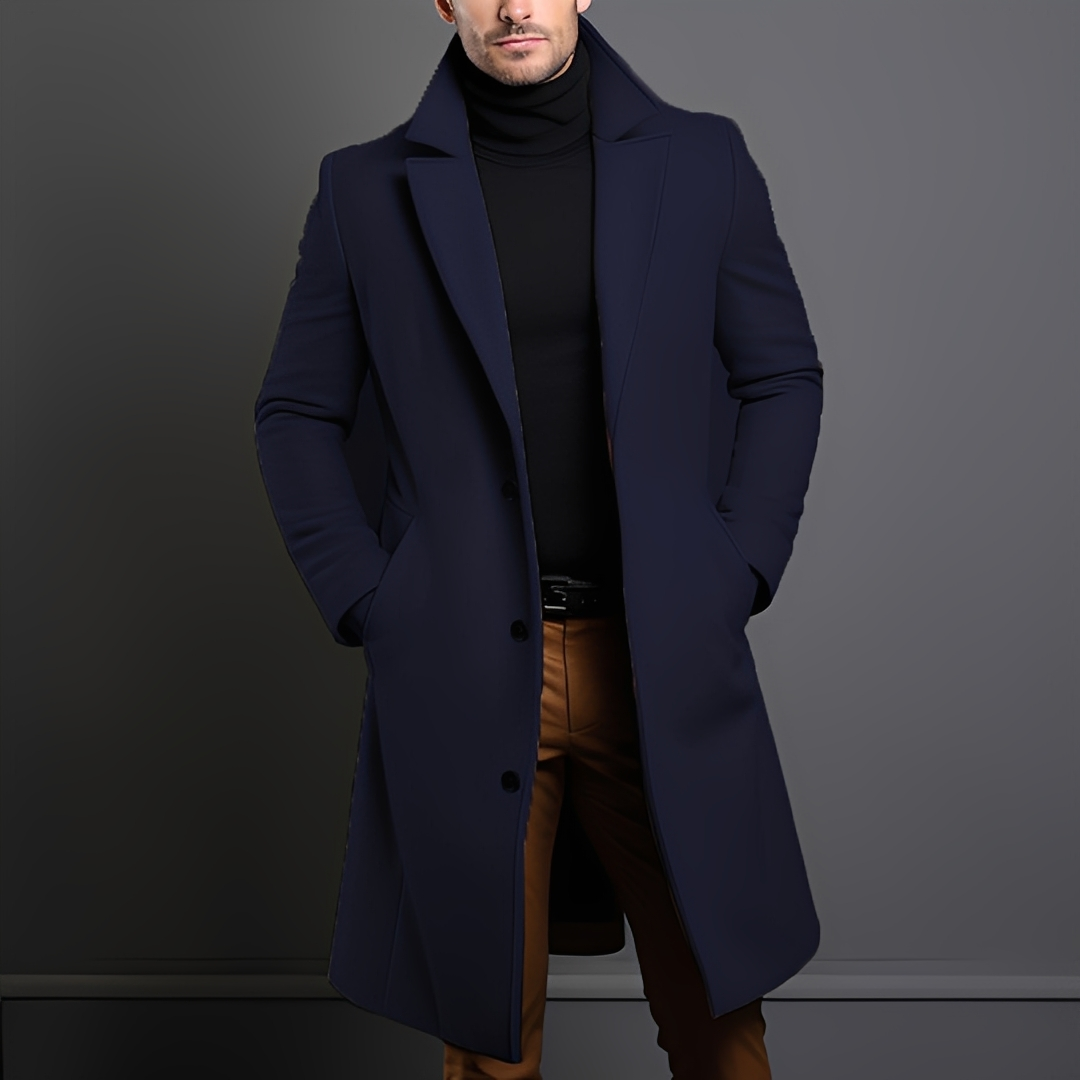 Kévin - Classic men's coat with lapels
