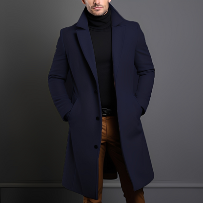 Kévin - Classic men's coat with lapels