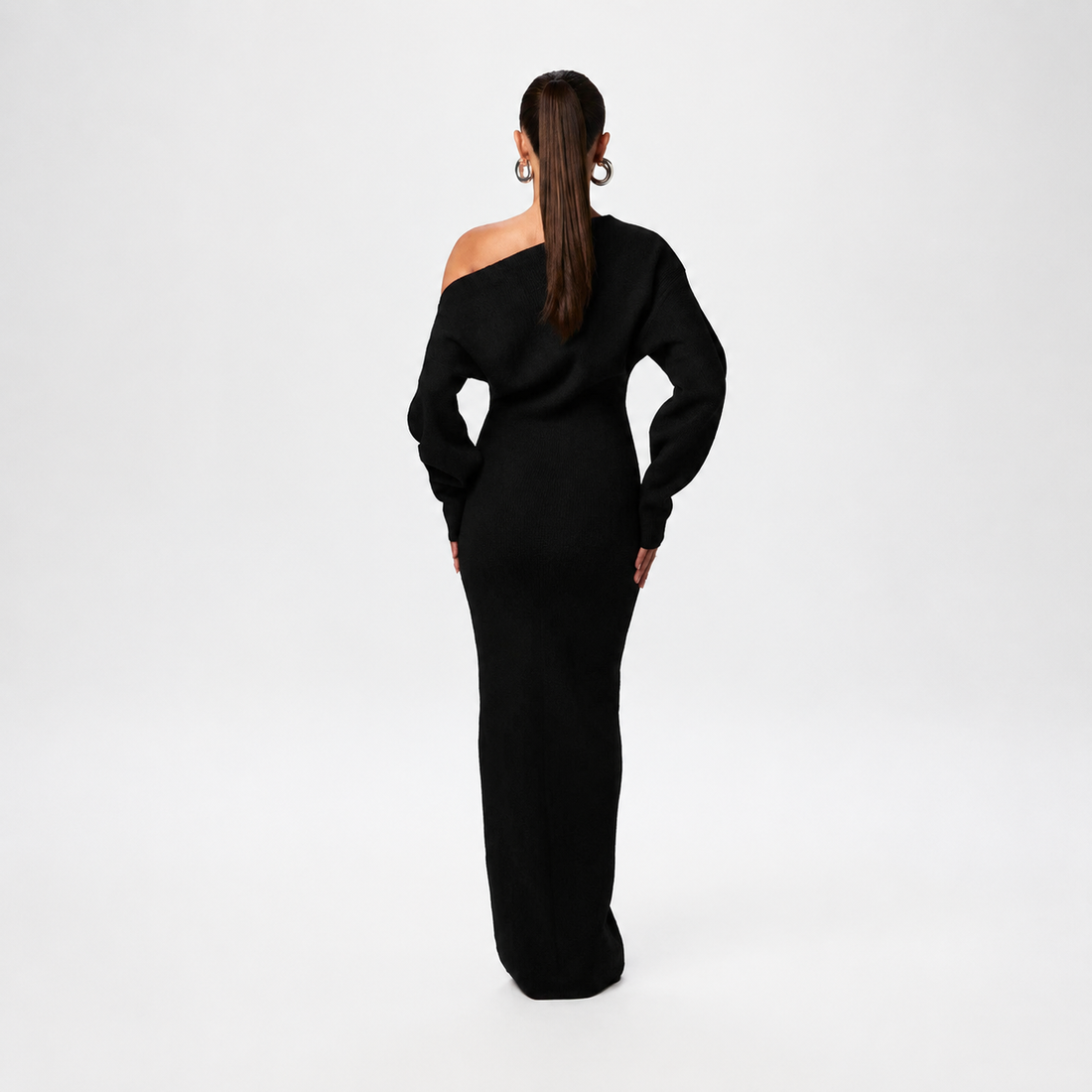 Tahlia - Elegantes Maxikleid mit asymmetrischem Träger