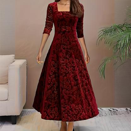 Malvina - Stylish Dress with Square Neckline for Women